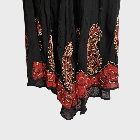 NWT S.R. Summer Bohemian Dress Sundress Women's One Size Boho Flowy Beachy - Picture 7 of 14